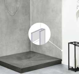 U-Abschlussprofil SILBER 260 cm Länge passend zu Gerflor Mural Revela